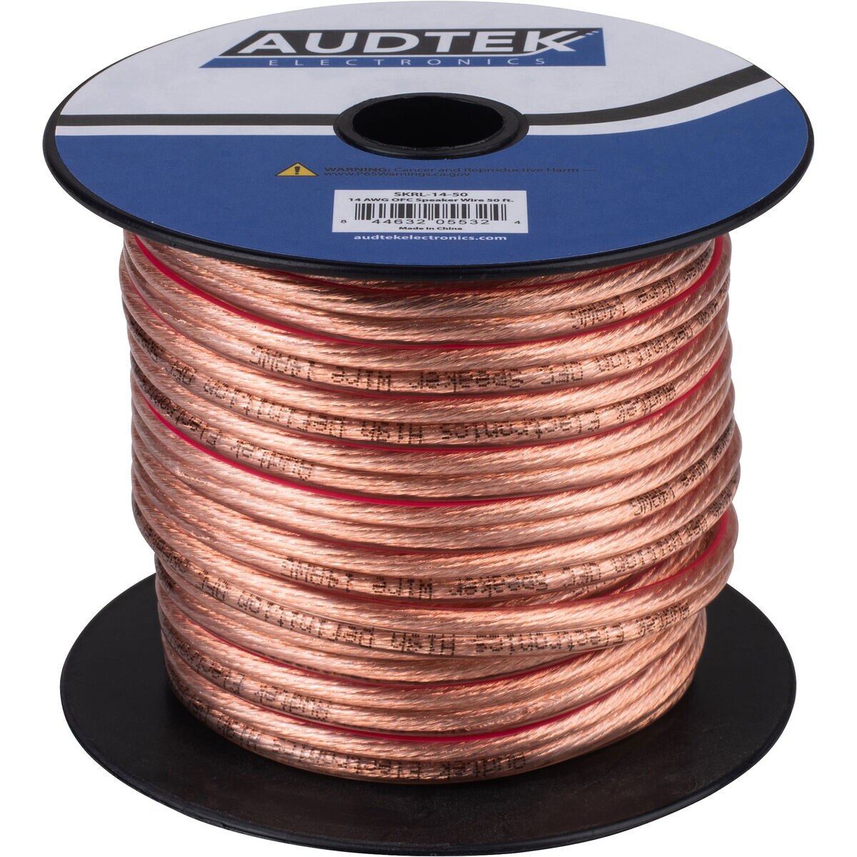 Audtek 14 AWG OFC Speaker Wire 50 ft.